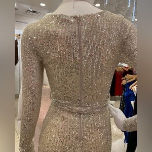 Windsor Brand Tie-Waist Party Dress (Crew Neck)